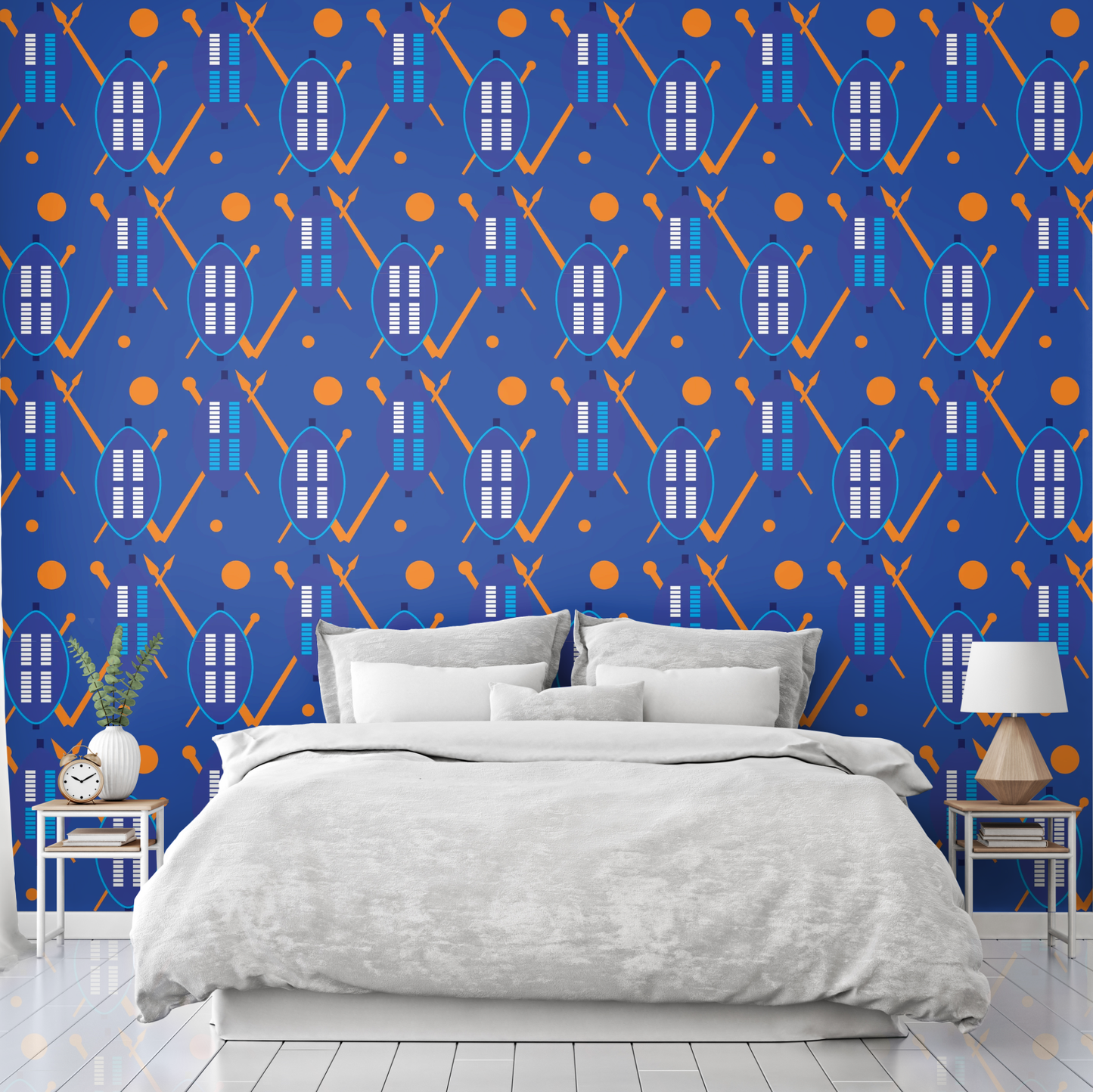 Khaya Zulu Shield Wallpaper - Set of 2 rolls