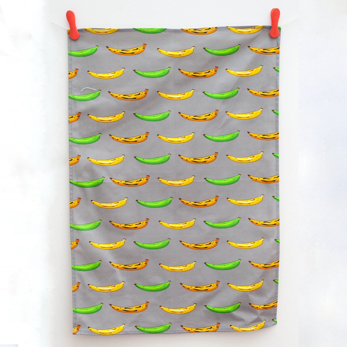 TEA TOWEL PLANTAIN GREY